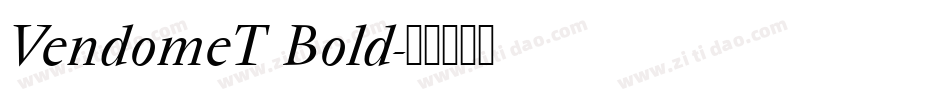 VendomeT Bold字体转换